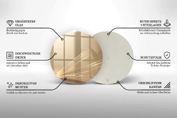 Deska kuchenna szklana Nowoczesna abstrakcja