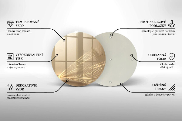 Deska kuchenna szklana Nowoczesna abstrakcja