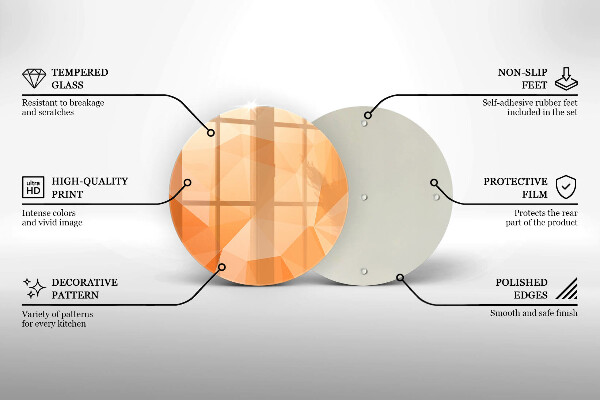 Deska kuchenna szklana Geometryczne tło