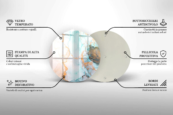 Deska kuchenna szklana Abstrakcja marmur