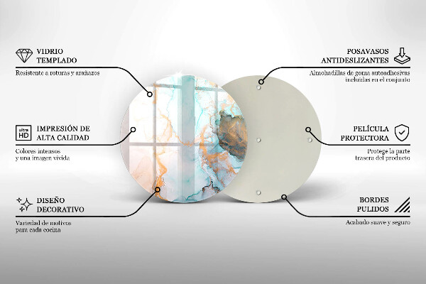 Deska kuchenna szklana Abstrakcja marmur