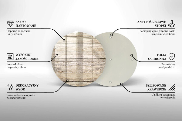Deska kuchenna szklana Drewniane deski
