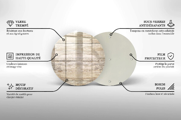 Deska kuchenna szklana Drewniane deski
