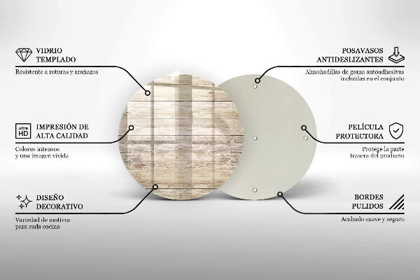 Deska kuchenna szklana Drewniane deski