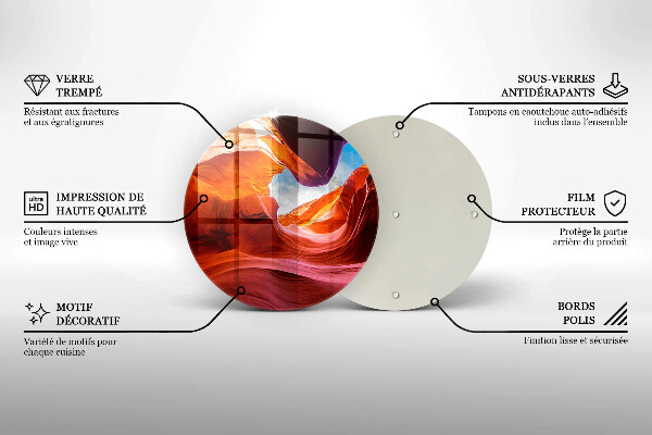 Deska kuchenna szklana Pejzaż skały kanionu