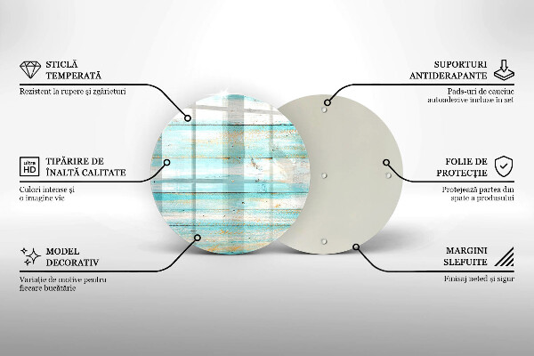 Deska kuchenna szklana Vintage deski drewno