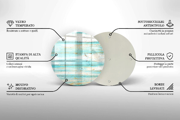 Deska kuchenna szklana Vintage deski drewno