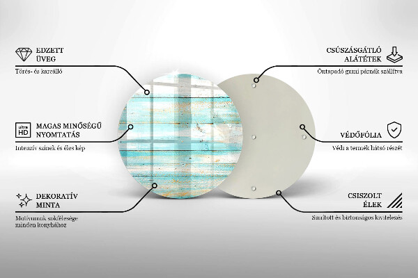 Deska kuchenna szklana Vintage deski drewno