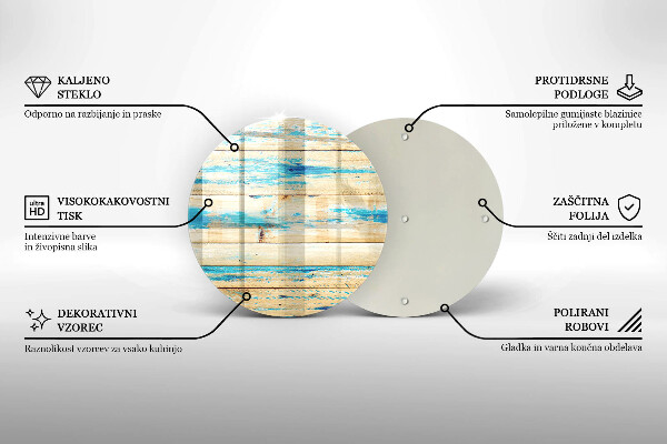 Deska kuchenna szklana Retro deski drewno