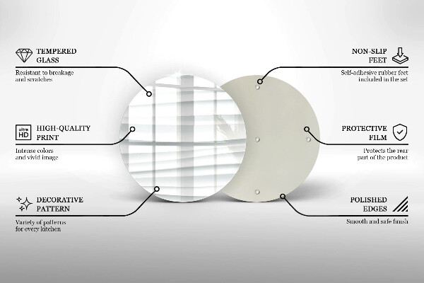 Deska kuchenna szklana Nowoczesna struktura