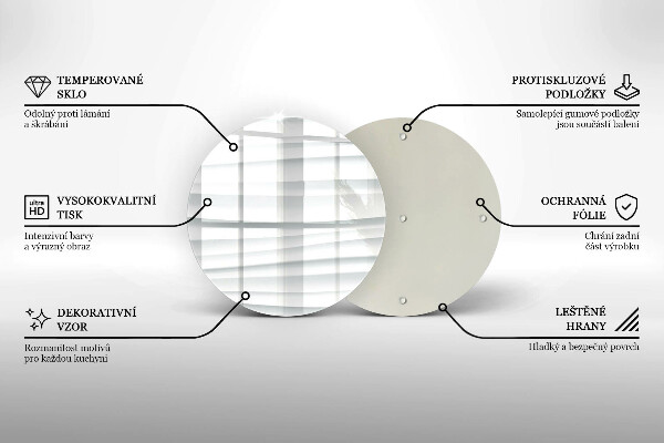 Deska kuchenna szklana Nowoczesna struktura