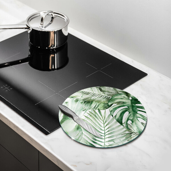 Deska kuchenna szklana Malowane liście