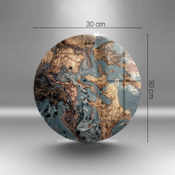 Deska kuchenna szklana Ozdobna skała ze złotem
