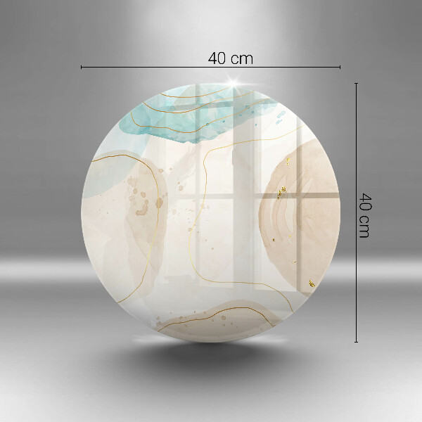 Deska kuchenna szklana Boho plamy i złoto