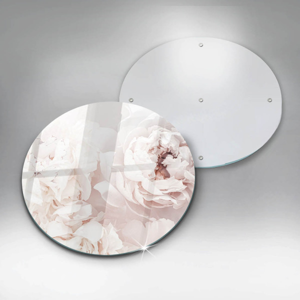 Deska kuchenna szklana Pastelowe piwonie