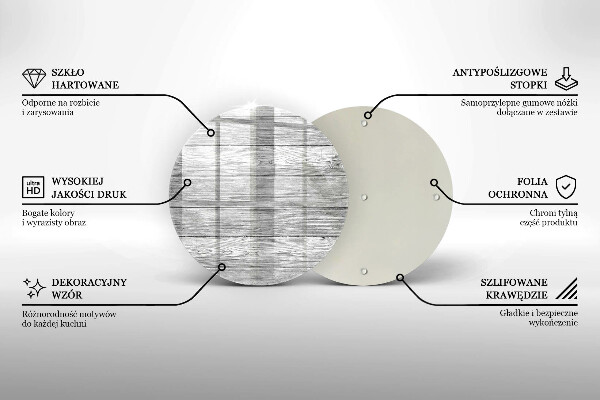 Deska kuchenna szklana Drewno stare deski