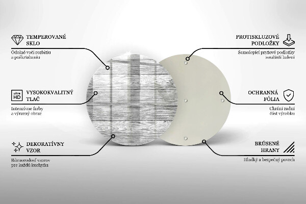 Deska kuchenna szklana Drewno stare deski