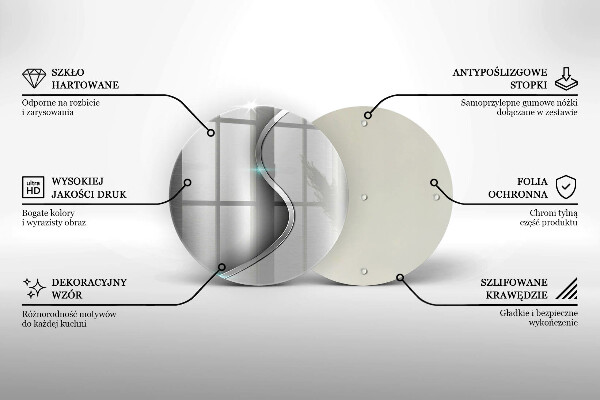 Deska kuchenna szklana Abstrakcja srebrny metal
