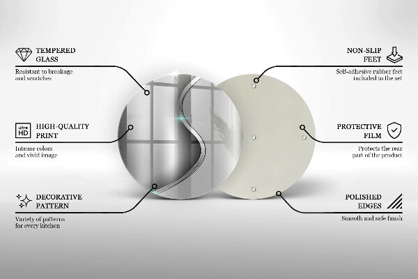 Deska kuchenna szklana Abstrakcja srebrny metal