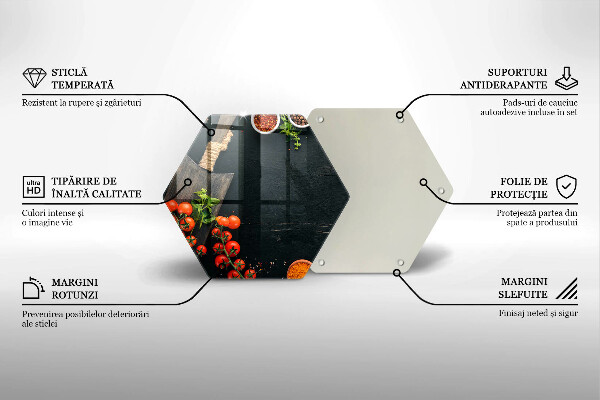 Deska szklana do kuchni Pomidorki koktajlowe