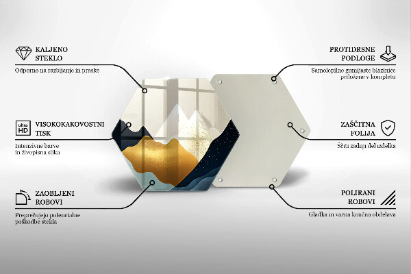 Deska kuchenna Abstrakcyjne góry