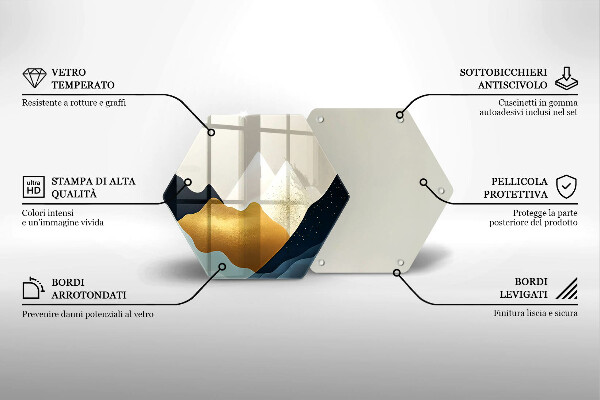 Deska kuchenna Abstrakcyjne góry