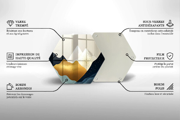 Deska kuchenna Abstrakcyjne góry