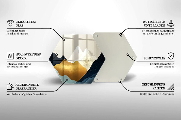 Deska kuchenna Abstrakcyjne góry