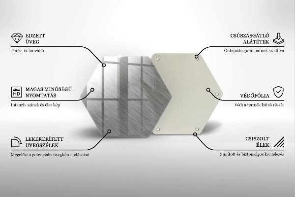 Deska szklana do kuchni Tło tekstura metal