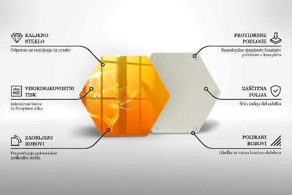 Deska szklana do kuchni Soczysty owoc pomarańcza