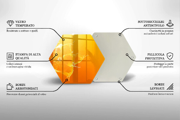 Deska szklana do kuchni Soczysty owoc pomarańcza