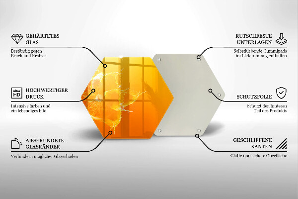 Deska szklana do kuchni Soczysty owoc pomarańcza
