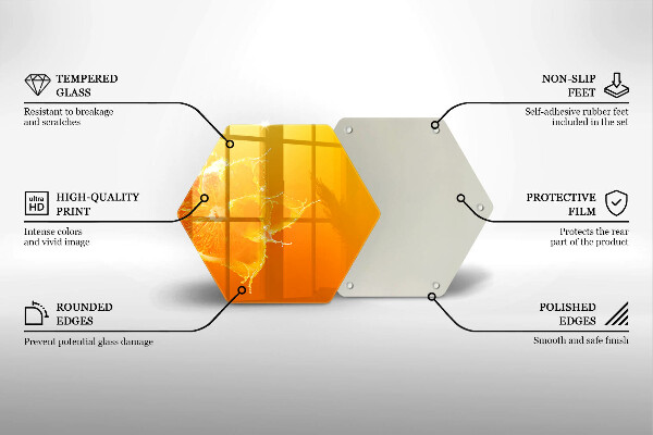 Deska szklana do kuchni Soczysty owoc pomarańcza