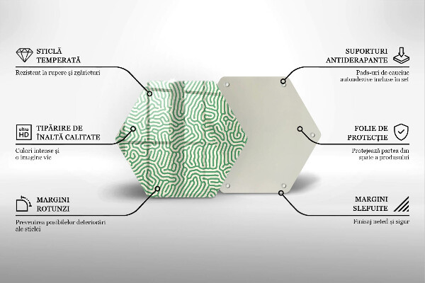 Deska szklana do kuchni Abstrakcja linie