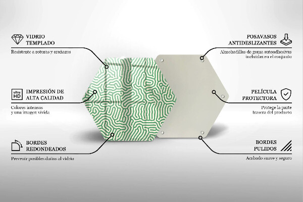 Deska szklana do kuchni Abstrakcja linie