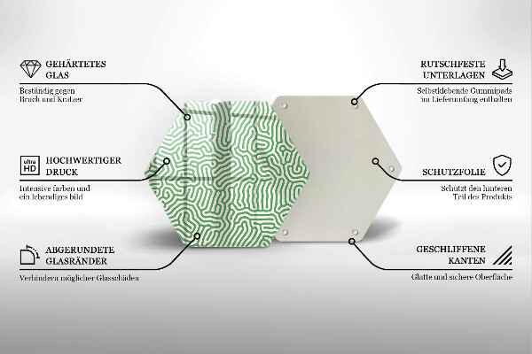Deska szklana do kuchni Abstrakcja linie