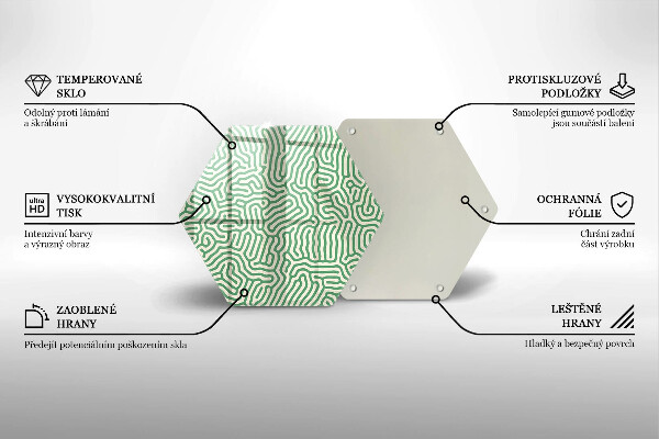 Deska szklana do kuchni Abstrakcja linie