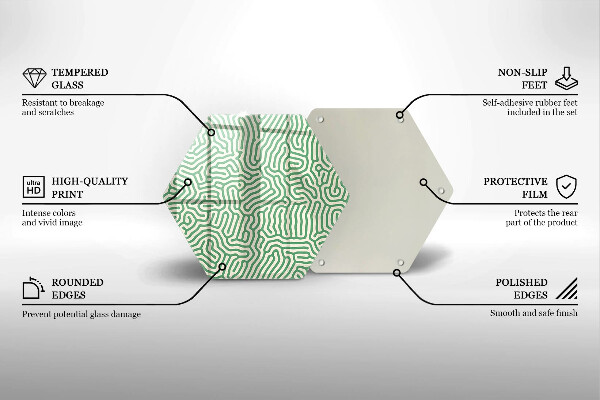 Deska szklana do kuchni Abstrakcja linie