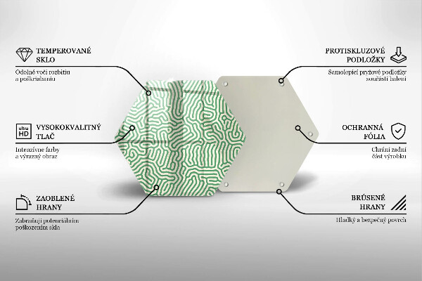 Deska szklana do kuchni Abstrakcja linie