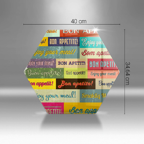 Deska szklana do kuchni Napisy Smacznego języki