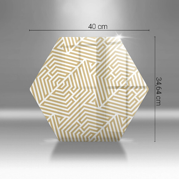 Deska szklana do kuchni Geometryczne linie