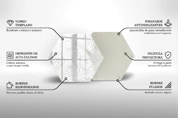 Deska szklana do kuchni Abstrakcja kształty