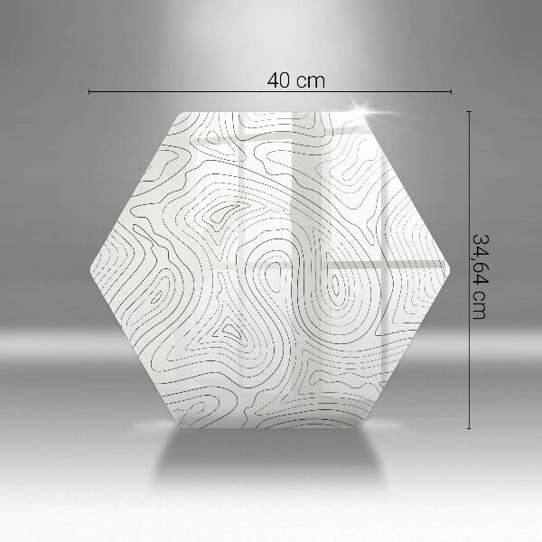 Deska szklana do kuchni Abstrakcja kształty