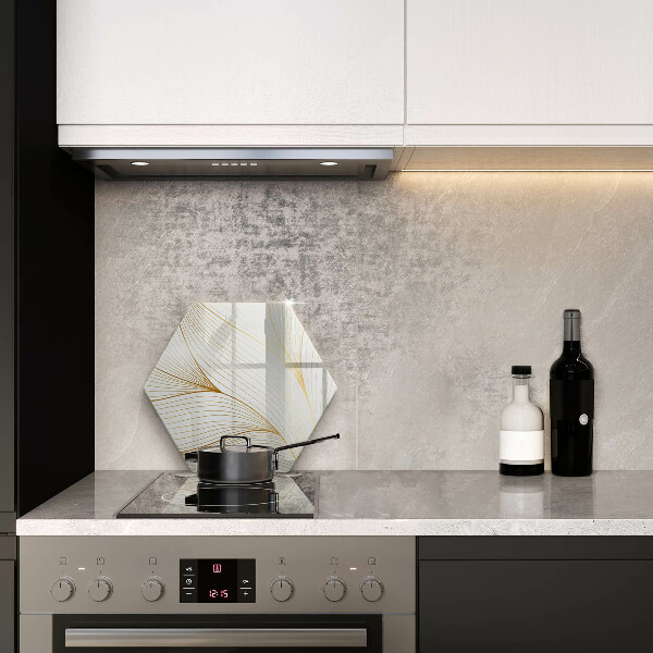 Deska szklana do kuchni Nowoczesny wzór linie