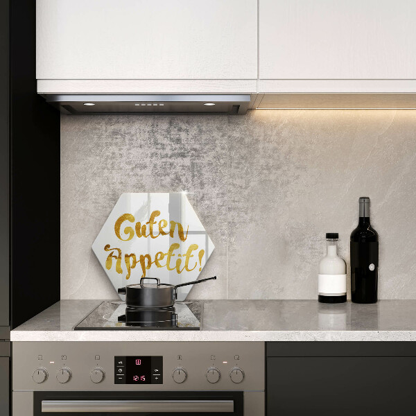 Deska szklana do kuchni Napis Guten Appetit!
