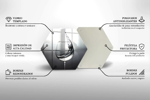Deska szklana do kuchni Kieliszek wody