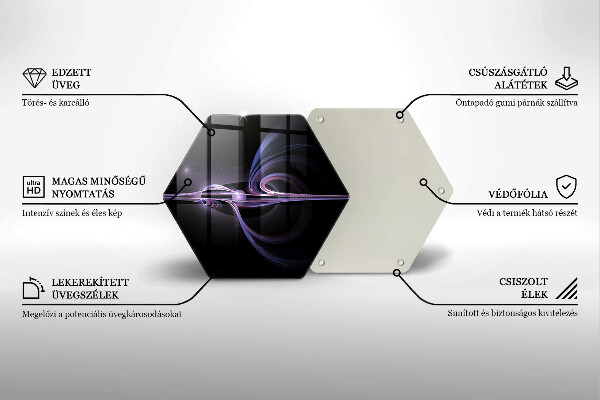 Deska szklana do kuchni Nowoczesna abstrakcja