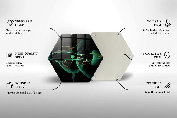 Deska szklana do kuchni Nowoczesna abstrakcja