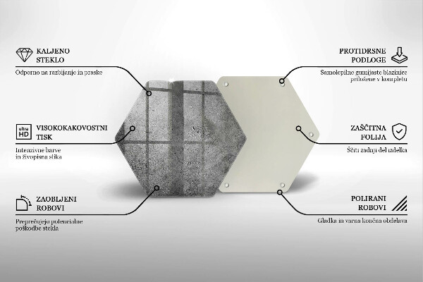 Deska szklana do kuchni Beton kamień tekstura