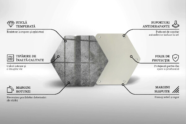 Deska szklana do kuchni Beton kamień tekstura